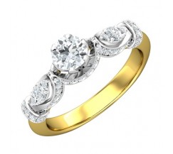 PreSet Natural Solitaire Diamond Ring 0.91 CT / 5.40 gm Gold