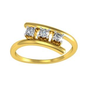 Natural Diamond Ring 0.19 CT / 1.90 gm 