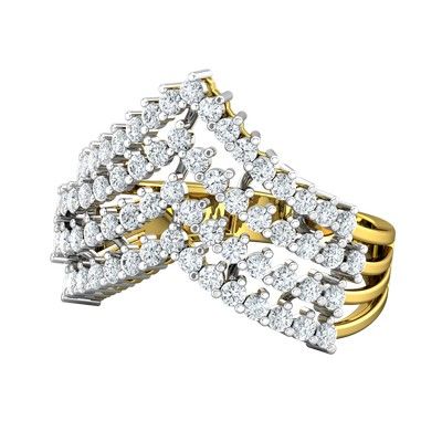 Amazon.com: QUSIIOSLK Luxury Full Diamond Cuban Link Chain Ring 18K Gold  Plated Iced Out Lab CZ Miami Bling Cubic Zirconia Cuban Link Ring Hip Hop  Jewelry Gift for Men Women 8 :